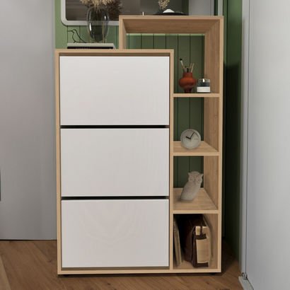 Modulix Fargo 3-Door 16-Pair Shoe Cabinet