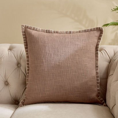 Beaudra Stitch Solid Filled Cushion - 50x50 cm