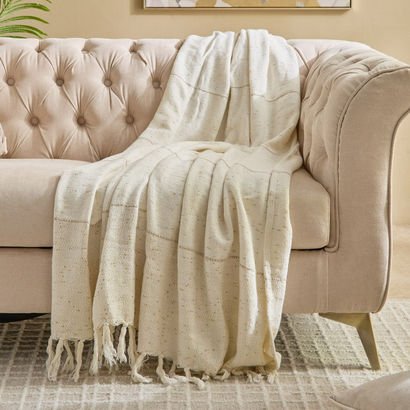 Petra Leno Lurex Throw - 130x170 cm