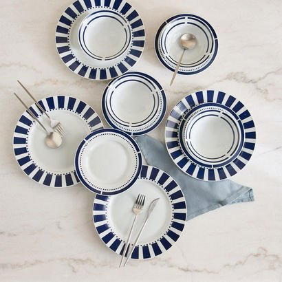 Atlanta 12-Piece Porcelain Dinner Set - Serves 4