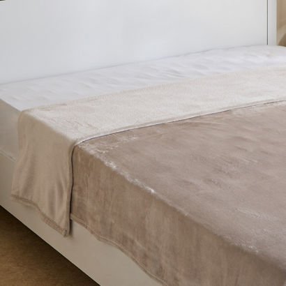 Nova Solid Flannel Queen Blanket - 200x220 cm