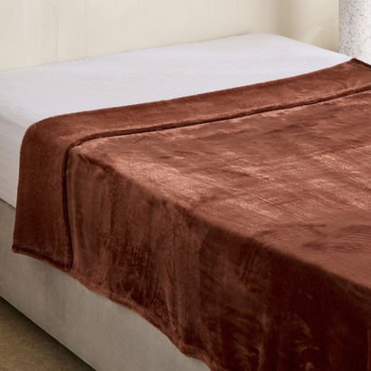 Nova Solid Flannel Twin Blanket - 140x200 cm