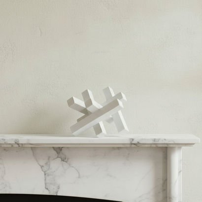 Verdant Polyresin Marble Look Block Table Decor Ac...