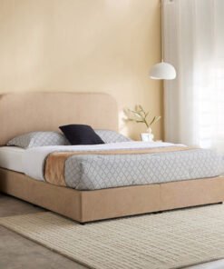 Curvy Adrea Upholstered Queen Bed - 140x200 cm