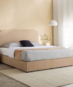 Curvy Adrea Upholstered Queen Bed - 160x200 cm