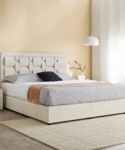 Curvy Siena Upholstered Twin Bed - 120x200 cm
