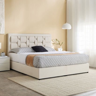 Curvy Siena King Upholstered Bed - 180x200 cm