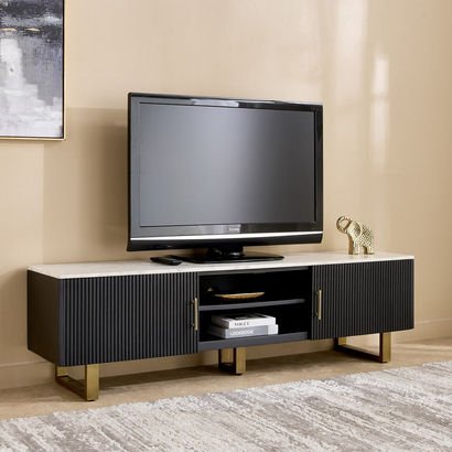 Cavon Fabio Portola 1.8-Meter Solid Wood TV Unit w...
