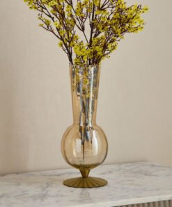 Kumudh Zen Decorative Vase with Base - 12x12x33 cm