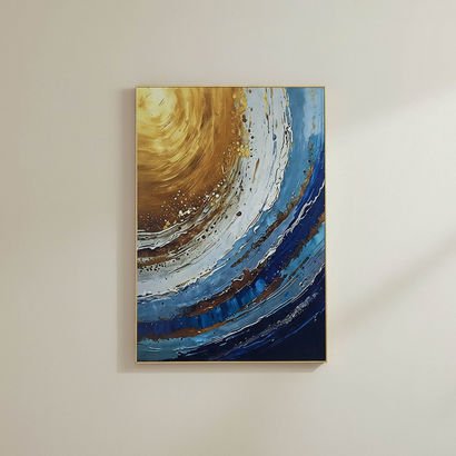 Pier Abstract Framed Picture - 50x70x2.5 cm
