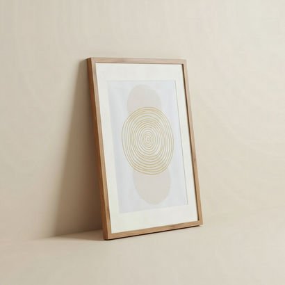 Pier Abstract Shapes Framed Picture - 50x70x2.5 cm
