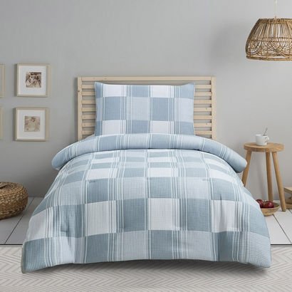 Tom Charles 2-Piece Poly/Cotton Jacquard Single Co...