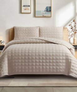 Lexus 3-Piece Prewashed Microfiber King Quilt Set ...