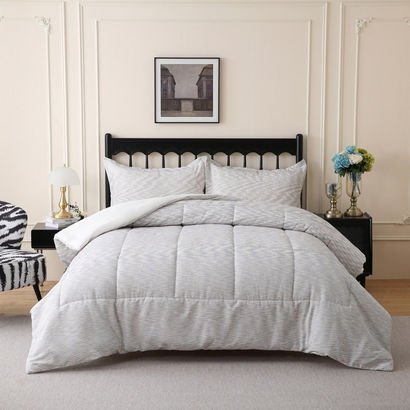 Braxton Space 3-Piece Dyed Twin Jacquard Comforter...