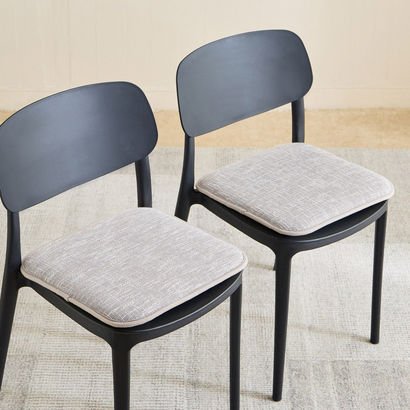 Melange 2-Piece Memory Foam Chair Pad Set - 40x40 ...