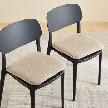 Melange 2-Piece Memory Foam Chair Pad Set - 40x40 ...