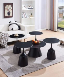 Omaha 5-Piece Sintered Stone Top Coffee Table Set