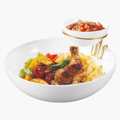 Neo 2-Piece Chip and Dip Bowl Set with Stand