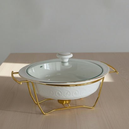 Noor Luxe Round Food Warmer - 2 L