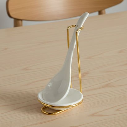 Noor Luxe Serving Spoon Rest with Holder