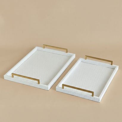 Dorothy PU Leather Tray - Set of 2