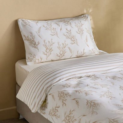 Albania Leafaura 2-Piece Cotton Printed Single Duv...