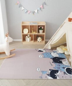Joy Ben Animals Printed Flannel Rug - 110x160 cm