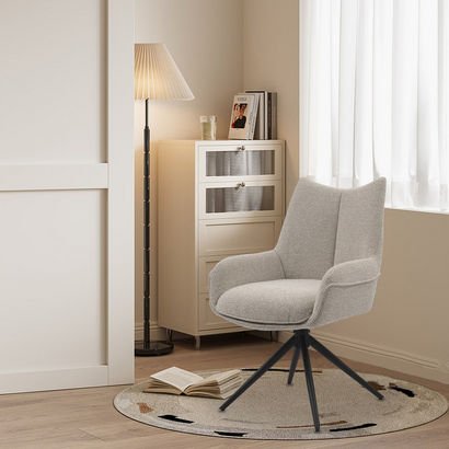 Majesty Fabric Swivel Dining Chair