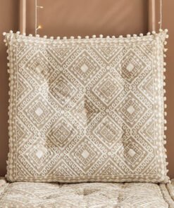 Mahrgan Desert Diamond Embroidered Medallion Cushi...
