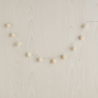 Rattan Ball 3AA 10 LED Stipe String Light - 172 cm