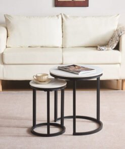 Roma Sintered Stone Nest of Tables - Set of 2