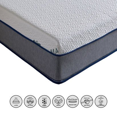 iSleepLuxe iCooltex Natura Latex Cooling Fabric Me...