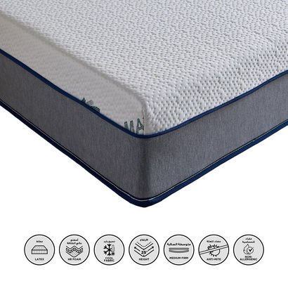 iSleepLuxe iCooltex Natura Latex Cooling Fabric Me...