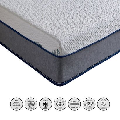 iSleepLuxe iCooltex Natura Latex Cooling Fabric Me...
