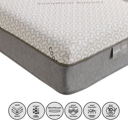 iSleepLuxe iCooltex Contour Air Memory Foam HR Coo...