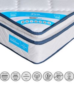 SleepEase iFirm Pillow Top Foam Extra Firm Twin Ma...