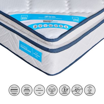 SleepEase iFirm Pillow Top Foam Extra Firm King Ma...