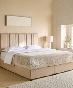 Angelic Linear Upholstered King Bed - 180x200 cm