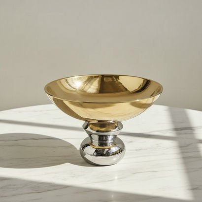 Aurum Titany Vianna Decorative Footed Bowl - 26.5x...