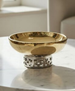 Aurum Titany Vianna Decorative Footed Bowl - 28x28...