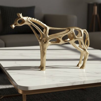 Casa Luxe Decorative Horse Sculpture - 43x9x30 cm