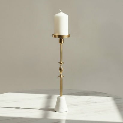 Casa Luxe Decorative Pillar Candleholder - 11x11x4...
