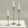 Casa Luxe Viola Decorative Taper Candleholder - Se...