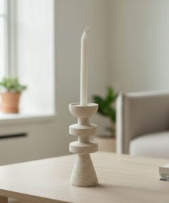 Fresco Vila Decorative Resin Taper Candleholder - ...