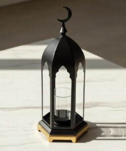 Celestial Noor Decorative Lantern - 18x18x45 cm