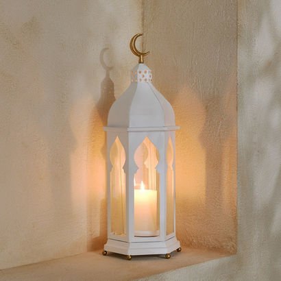 Celestial Layali Noor Decorative Lantern - 18x18x5...