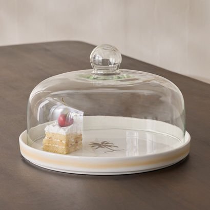 Sahra Cake Plate with Dome - 32 cm