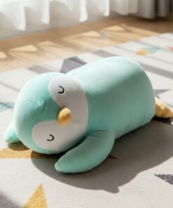 Centaur Sleeping Baby Penguin Shaped Cushion - 19x...