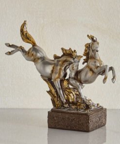 Wren Qusida Polyresin Horse Couple Figurine - 20.5...