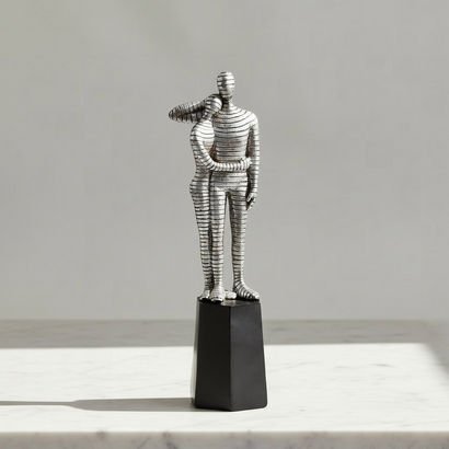 Wren Abbie Polyresin Human Couple Figurine - 10x9x...